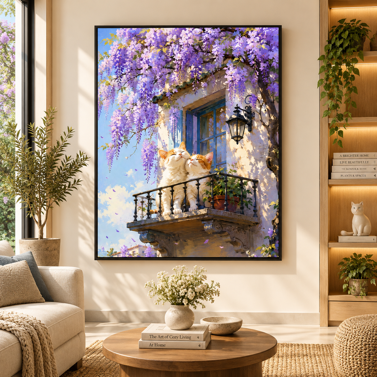 Cat Among the Blossoms