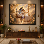 Radha krishan on swing