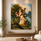 Goddess Saraswati - by Raja Ravi Verma